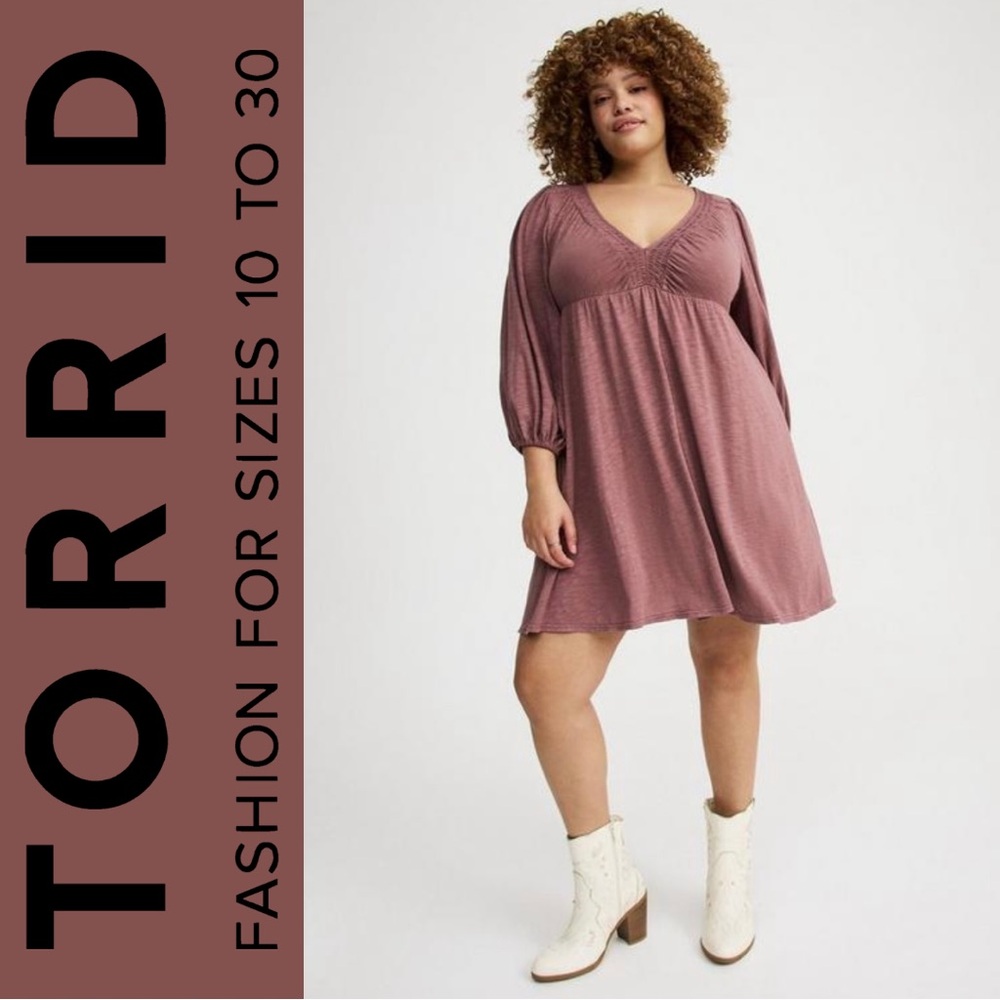 Torrid size 0 Mauve Mini Dress